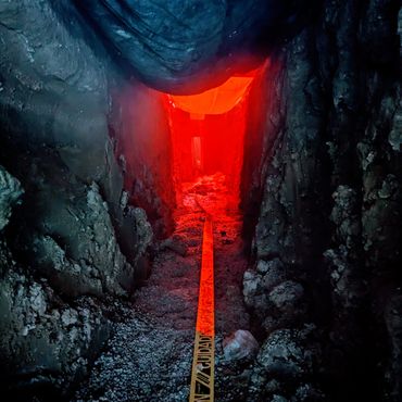 Trench work for fire line main utility tie over