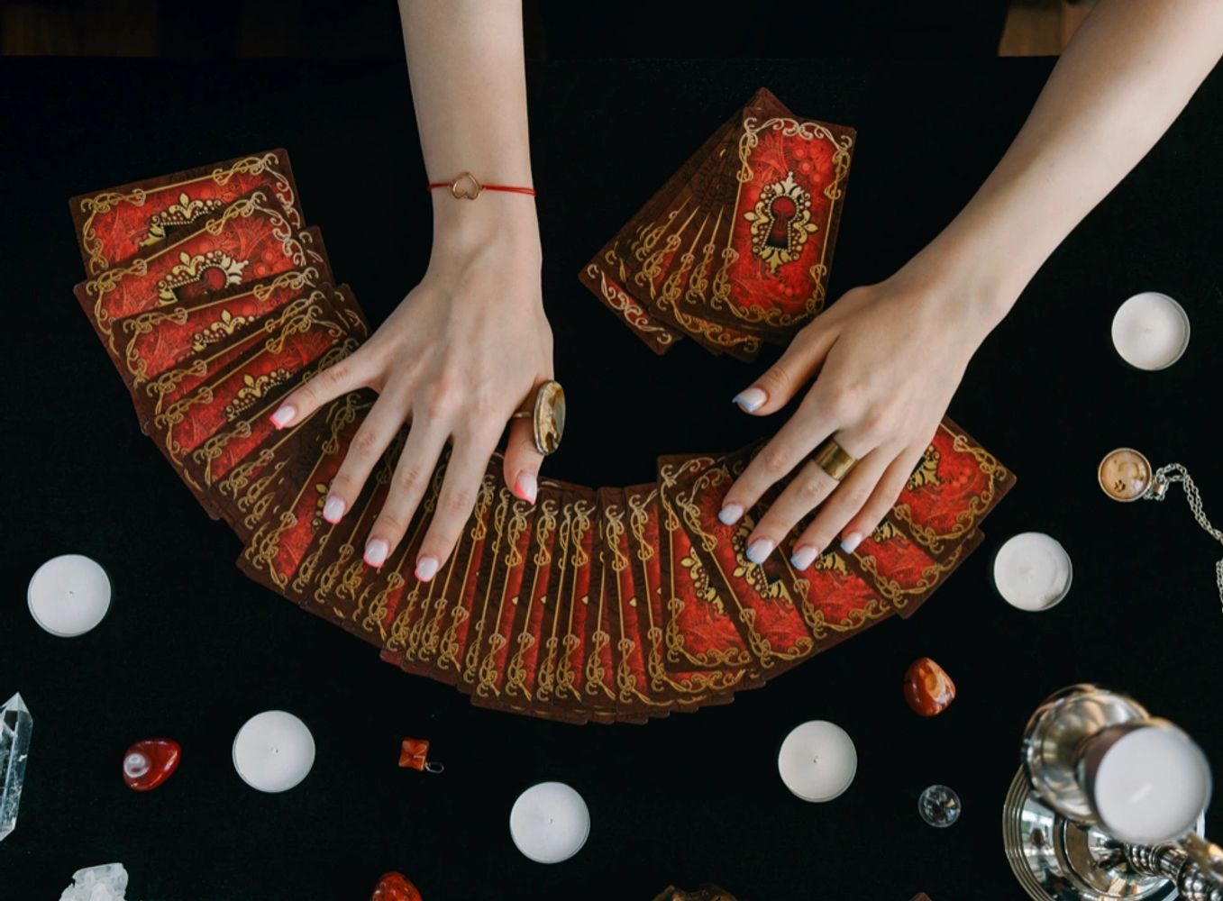 Turning of a card