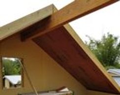 roof panels on beam