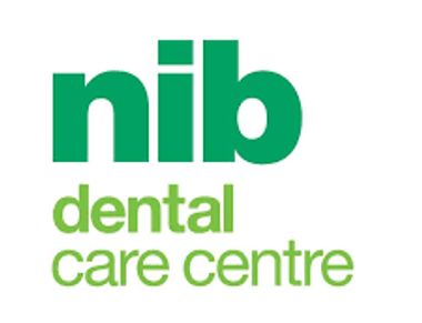 Sign with green writing for NIB dental.