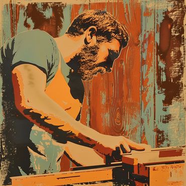 A Calistoga handyman doing deck repair.