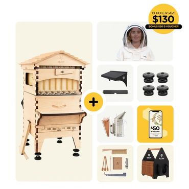 Flow high tech simple direct to jar harvest bee hives and accessories