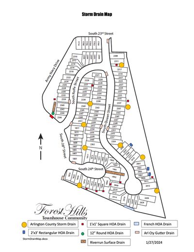 Community drain pipe map