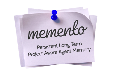 Sticky note with the word 'memento' and its meaning.