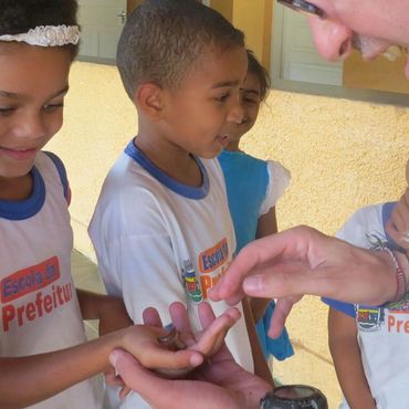 Me Teaching Children in Brazil about Insects