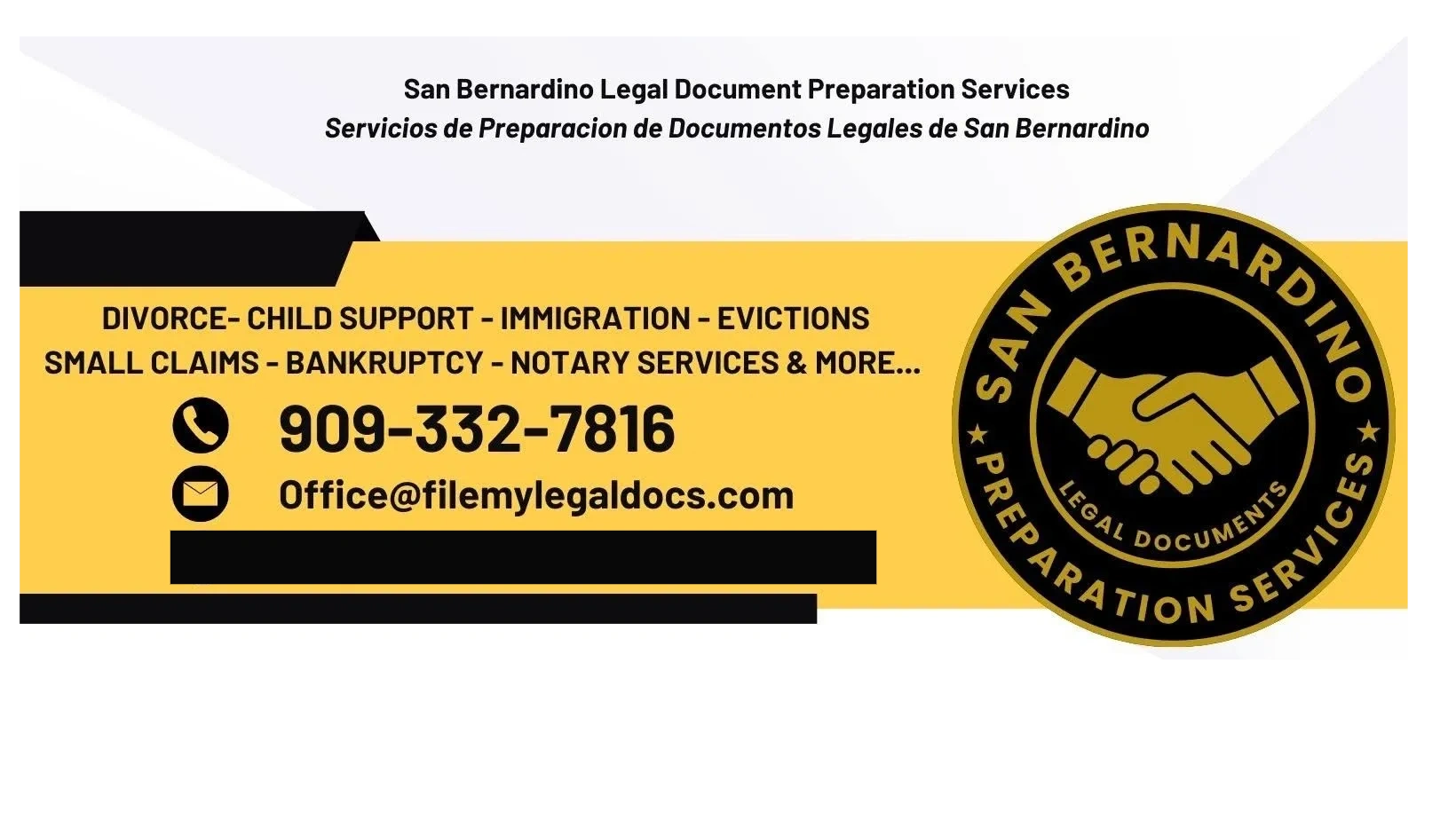 Legal Document Preparation Services - Preparacion de Documentos Legals