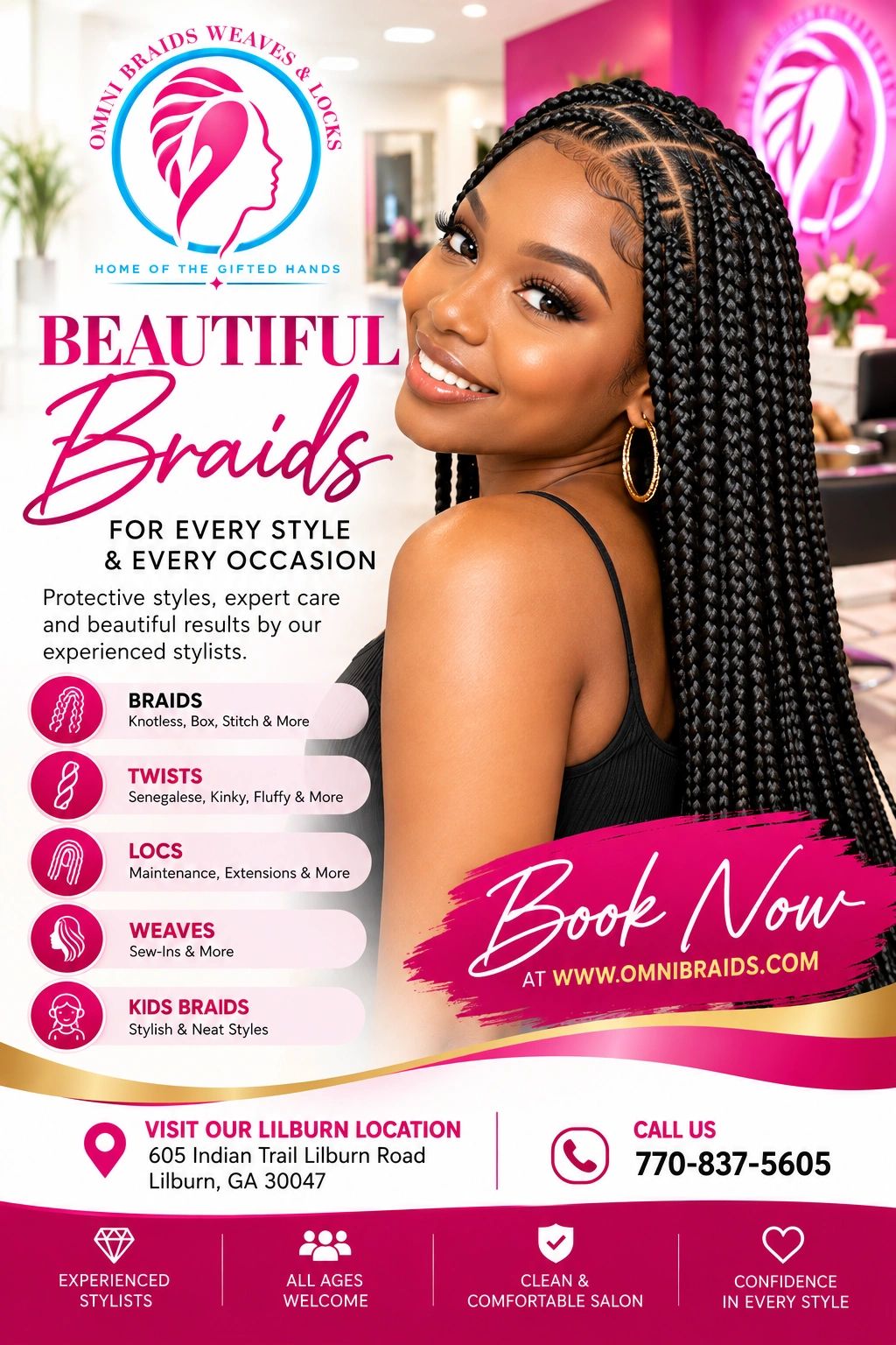 Omni Braids Services - Lilburn GA Location