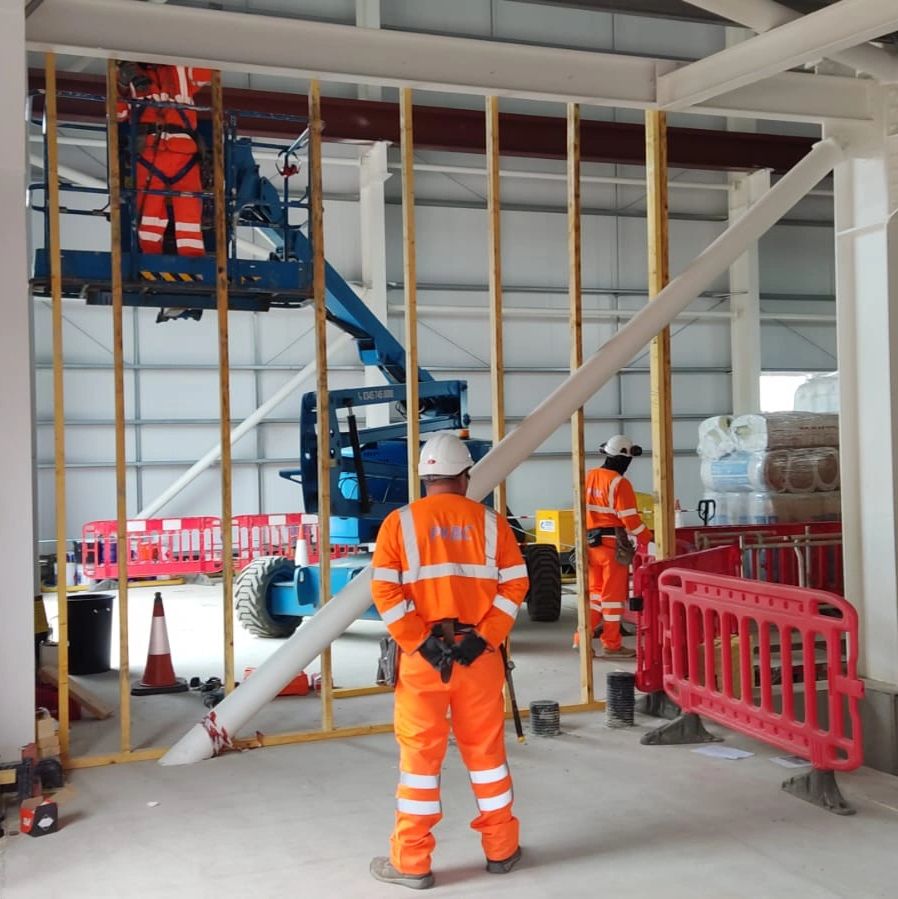 Alyth Substation Internal FitOut, Blockwork, Drylining, Joinery, Painting works by PKBC