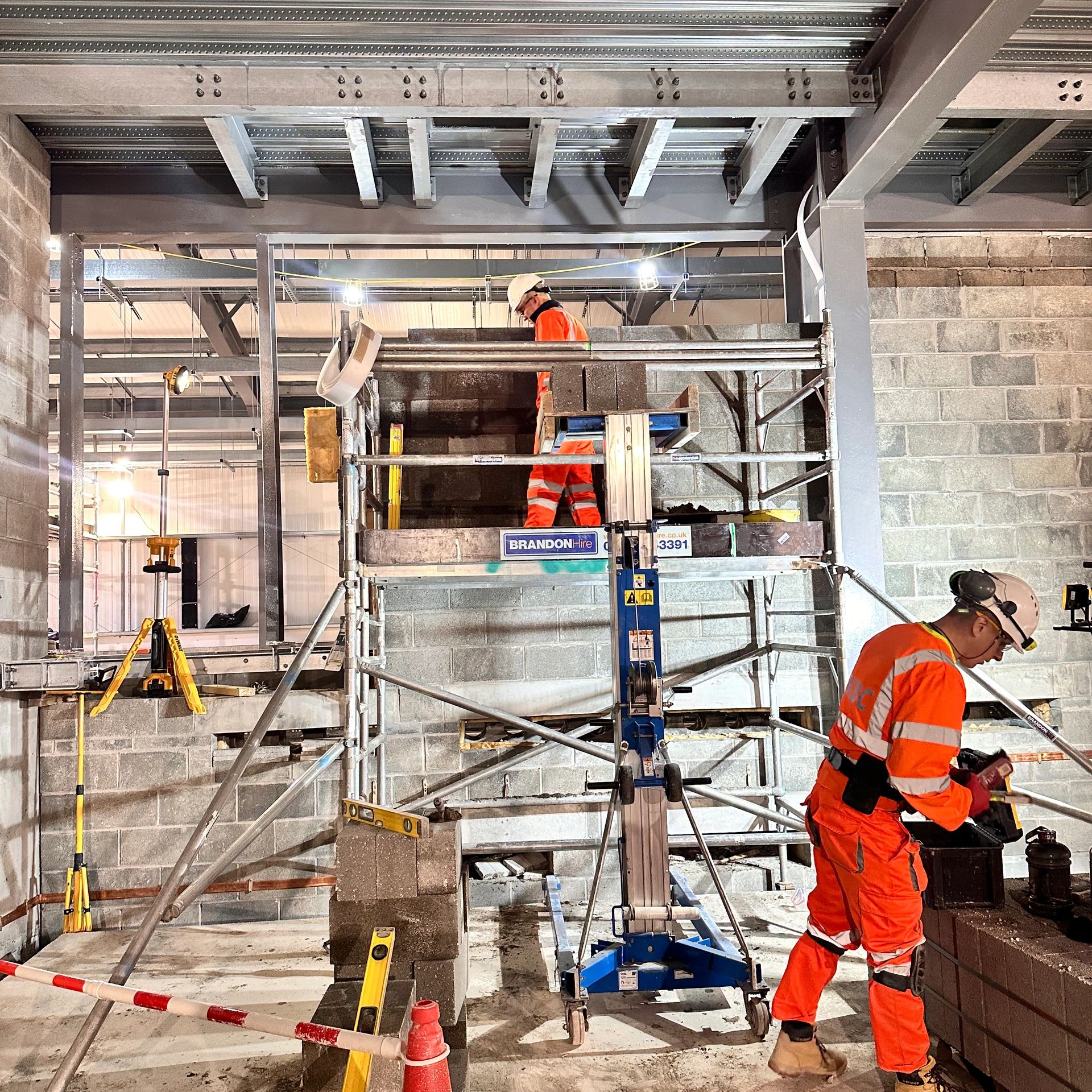 Kintore Substation Internal FitOut, Blockwork, Drylining, Joinery, Painting, Firestopping by PKBC