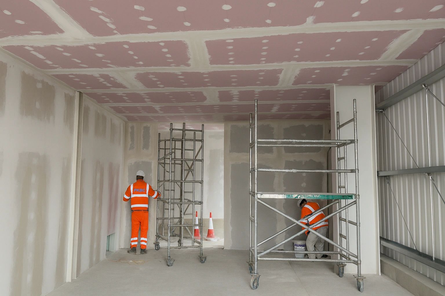 Rothienorman Substation Internal FitOut, Blockwork, Drylining, Joinery, Painting works by PKBC