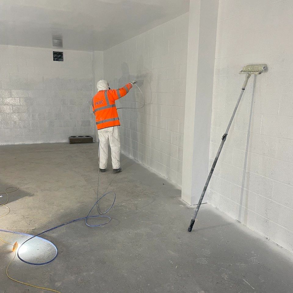 Kinardochy Substation Internal FitOut, Blockwork, Drylining, Joinery, Painting works by PKBC