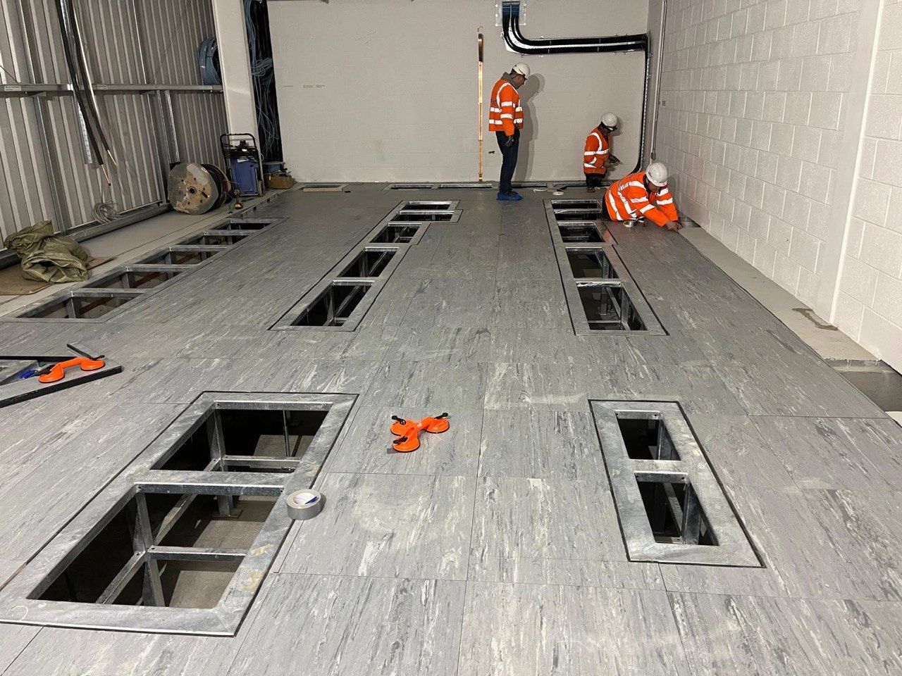 PKBC Raised Access floor installation on Beatrice Blackhillock Substation. All Internal FitOut works