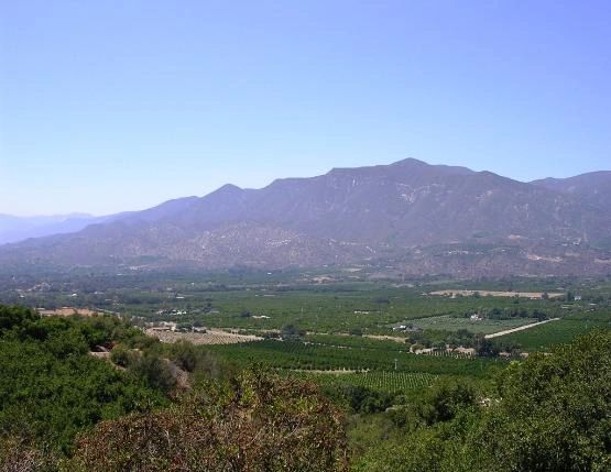 Photo of Ojai Valley from the Upper Valley.