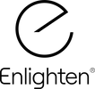 Logo with a circular symbol and the word 'Enlighten'.