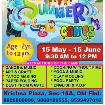 Summer Camp with lots of happiness and joy.