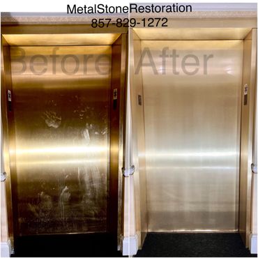 Restoration Front of an elevator