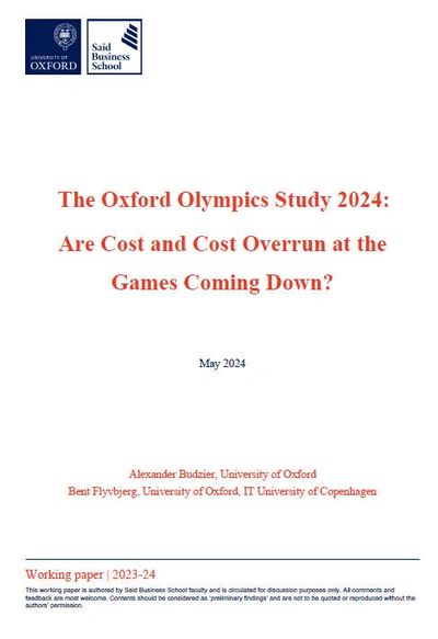 The Oxford Olympics Study 2024