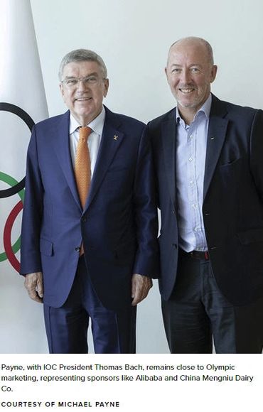 IOC President Thomas Bach and Michael Payne