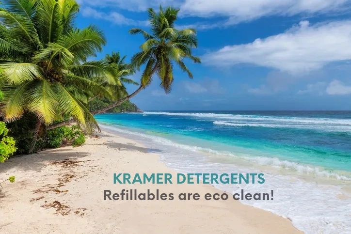 KRAMER DETERGENTS USES REFILLABLE PACKAGING