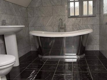 Clean,polish and grout stain the grout by Stone Master and Tile Care