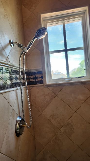 Travertine cleaned and sealed by Stone Master and Tile Care