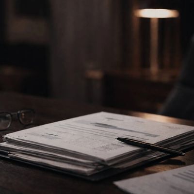 Structured financial documents representing accounting clarity and control.