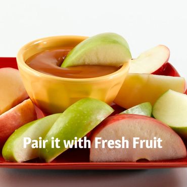 A fresh twist on fruit dip.
Pair with apples, bananas, or pretzels — healthy never tasted this rich.