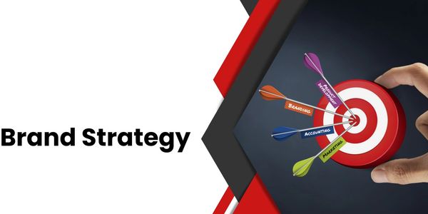 Hand holding a target with darts labeled branding, product development, accounting, and marketing hitting the bullseye.