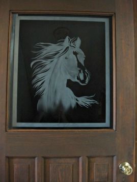 Custom Etching from customers drawing... Loved creating this BEAUTY!