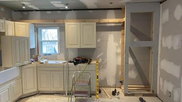kitchen almost ready for paint
