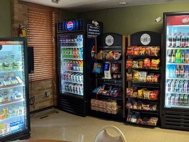 Customized office coffee service paired with snack and beverage vending machines to provide employee