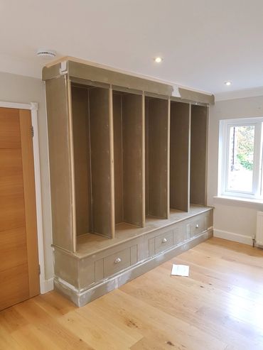 bookshelf in progress