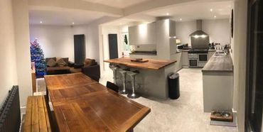 open plan kitchen refurb