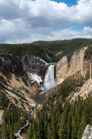Upper falls on the Yellowstone River in Yellowstone National Park, Wyoming.