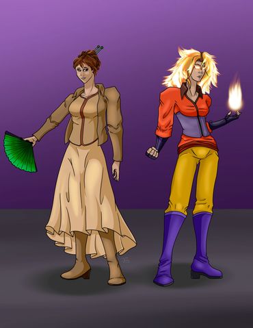 Marwyn and Morgan
Art by The MIndless One