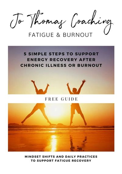 Energy Recovery Guide. 5 Simple Steps To Support Energy Recovery After Chronic Illness or Burnout.