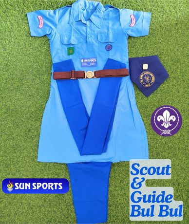 Scout and Guide uniforms belts scarf and accessories available at Sun Sports Trichy Tamilnadu Girls