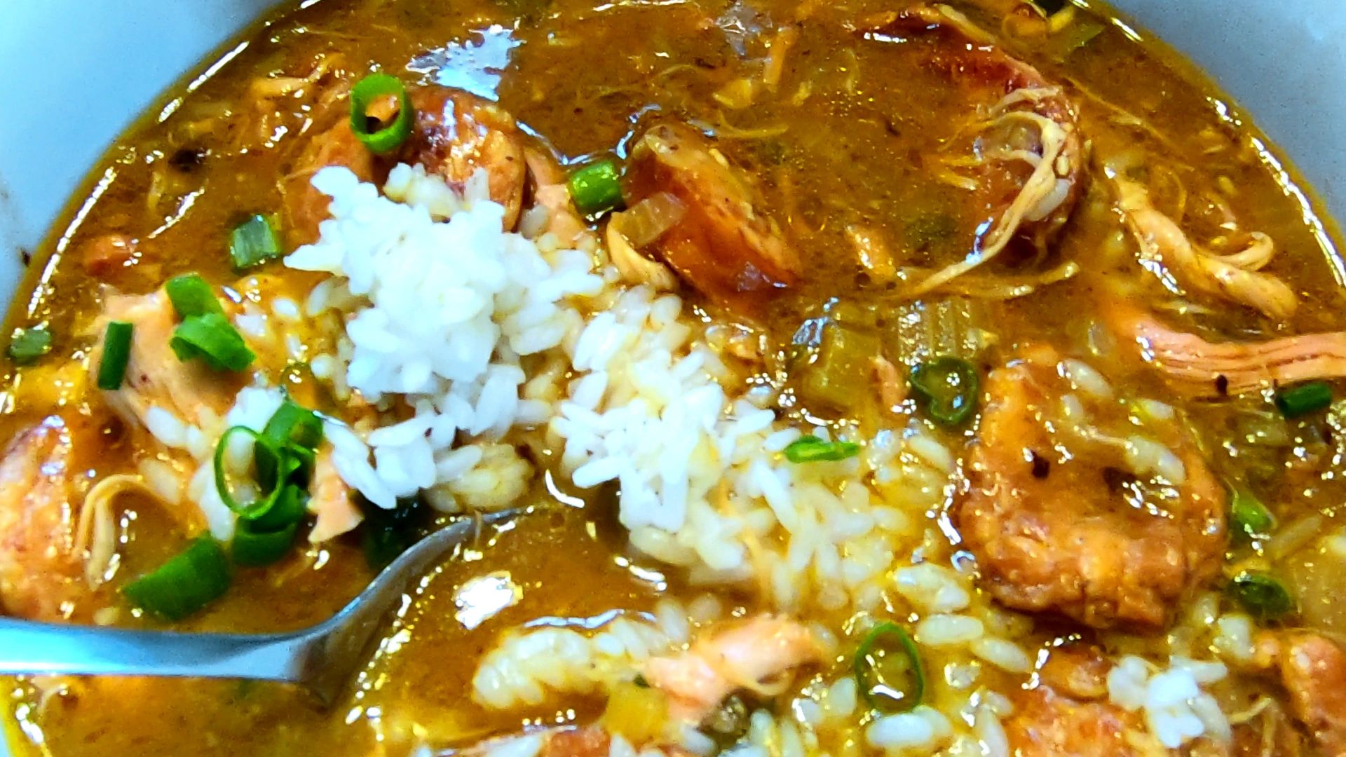 Louisiana Cajun Gumbo made with Poppa Earle's Cajun Seasoning.