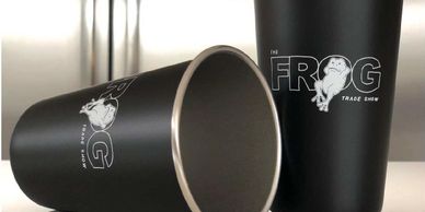 Objet promotionnel marketing verre de bière Frog Show