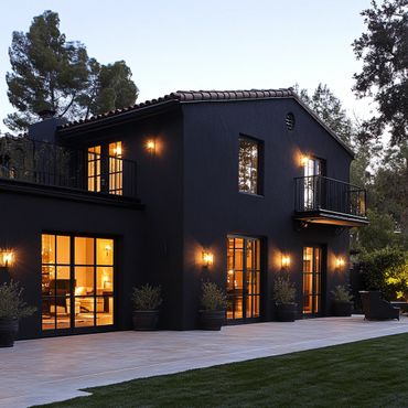 Black stucco trendy