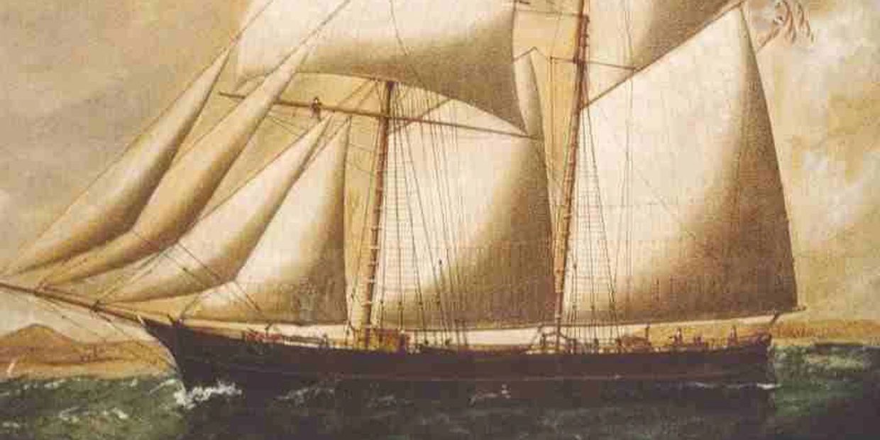 The ship, Elizabeth City, which sank carrying a cargo of rare gold coins