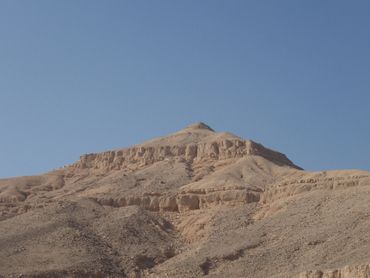 Top of the mountain in the Valley of the Kings