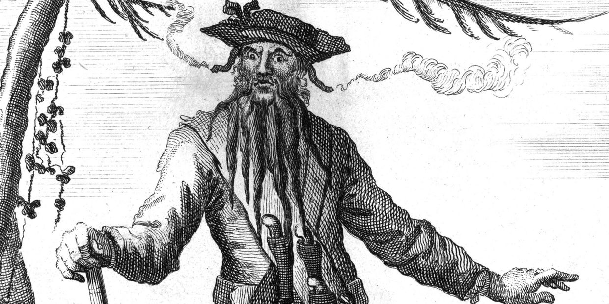 Image of the famous pirate Blackbeard