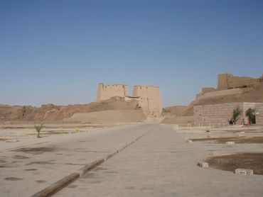 Off in the distance you can see another temple in Egypt.