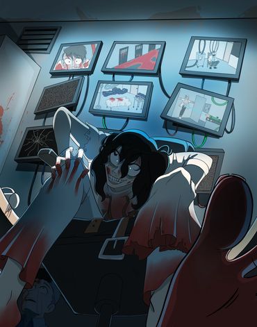 A psycho who broke out of his solitary confinement and took over the hospital