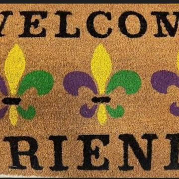 You asked and we shall deliver!! MARDI GRAS door mat painting party!!! Host, Two Broke Moms, will pr