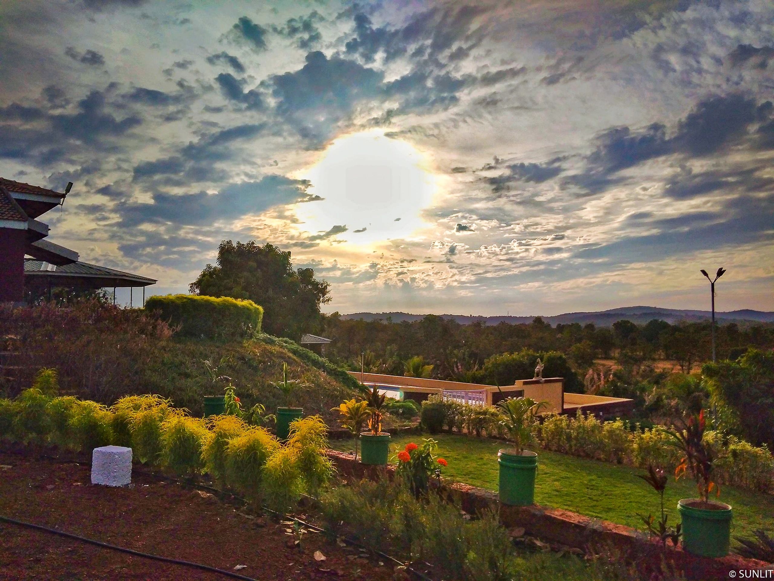 Pleasant winter evening in Sunlit Farm