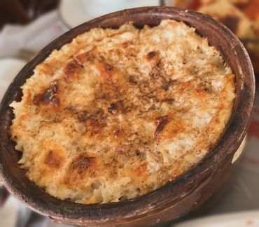 Tajin, Beef and rice casserole baked with a magical golden crust!