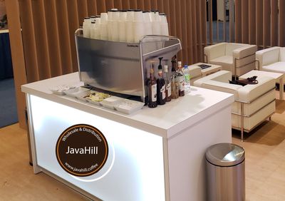 Commercial espresso machine and barista rental for corporate and tradeshow events