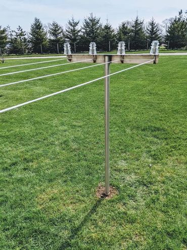 Stainless steel clothesline